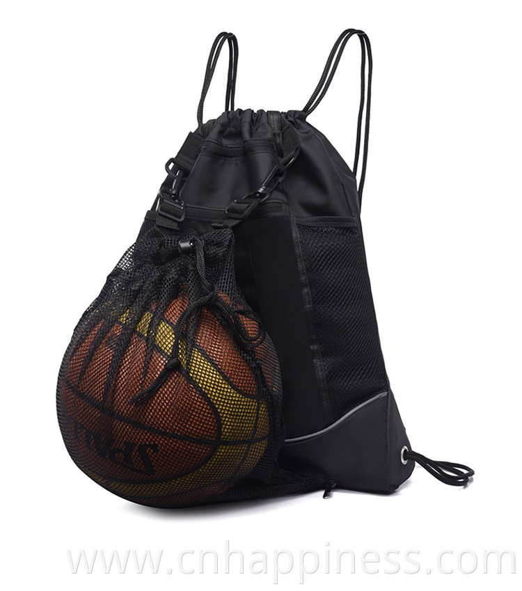 Wholesale Men Storage Basketball School Other Backpacks Custom Gym Sports Travel Riding Bags Removable Drawstring Backpack